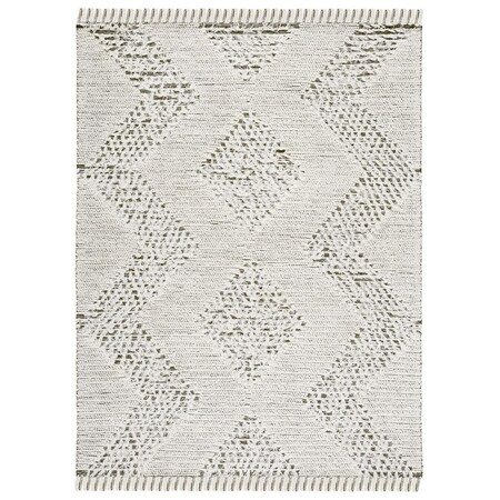 Safavieh 8 x 10 ft. Vermont Flat Weave Rectangle Area Rug Ivory & Green VRM501A-8